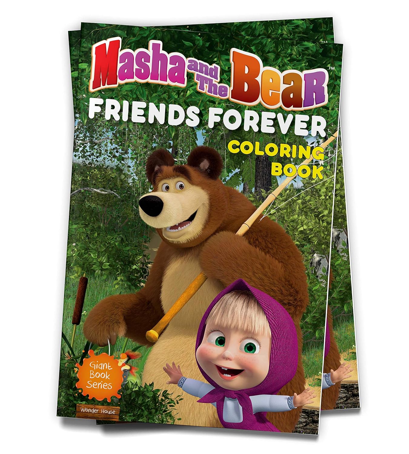 Masha And The Bear – Friends Forever Giant Coloring Book For Kids –  NoyaStore